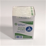 Post-op Sponge Non-Woven Sterile 2's, 4x3 4 Ply - 24/25 (1200)/Cs