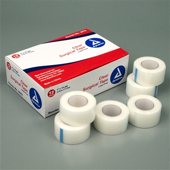 Surgical Tape Transparent, 1"x10 Yds (12 per box)