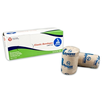 Elastic Bandage 3", Latex Free; (10rolls/box, 5 boxes/case)