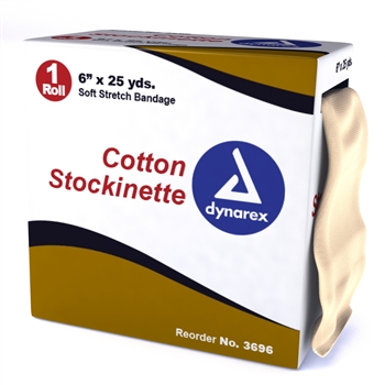 Cotton Stockinette, 6" x 25 yds (4 rolls per case)