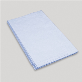Drape Sheets (Blue) Poly / Tissue 2ply 40 x 90 50/cs