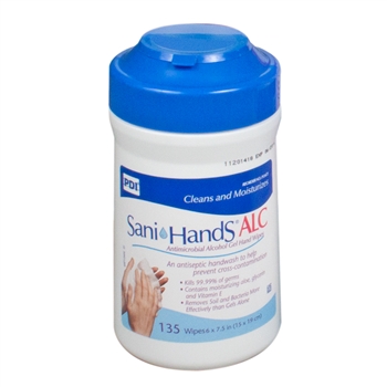 Sani-Dex ALC Handwipes, Canister - 12/135/Cs