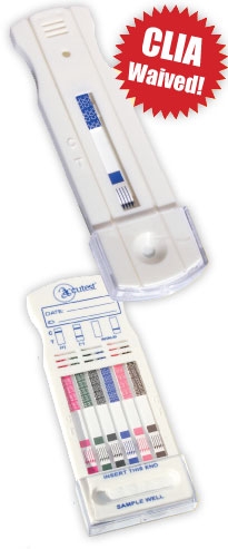 11 Panel Drug Screen (AMP/BAR/BZD/COC/MDMA/MET/OPI/MTD/PCP/TCA/THC) Dipstick Style, CLIA Waived (20/box)