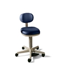 Midmark 427 Air Lift Physician Stool (Foot Operated) Basic Stool w/ Seat Cushion