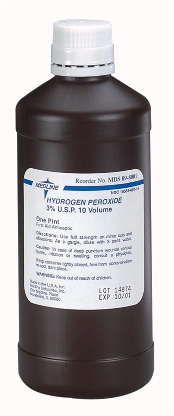 Hydrogen Peroxide USP 3%; 16oz bottle; (12/box)