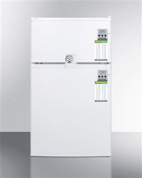 Summit CP351WLLF2MEDADA Two-Door Compact Refrigerator-Freezer