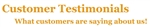 Customer Testimonials