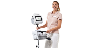 Seca 475 Mobile Stand with Basket