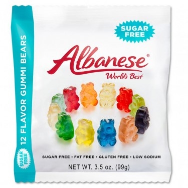 Sugar Free Gummi Bears 3.5oz Bags 12 CT