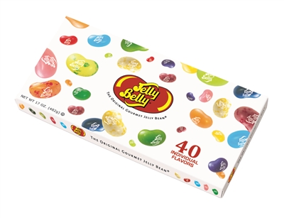 Jelly Belly 40 Assorted Flavored Jelly Beans Box
