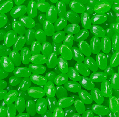 Jelly Belly Green Apple Jelly Beans - 5 LB Bag