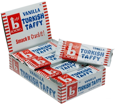 Bonomo Turkish Taffy Vanilla - 24 Count Box