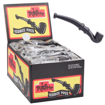 Licorice Pipes - 60 Count Box