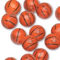 Foiled Milk Chocolate Basketballs - 1 LB Bag