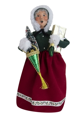 Byers' Choice Caroler - Mrs Claus with Ornaments