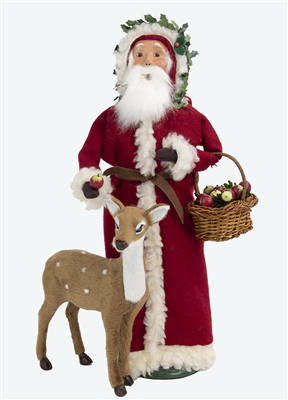 Byers' Choice Caroler - Santa Feeding Reindeer