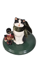 Byers' Choice Caroler -  Cat w/Nutcracker