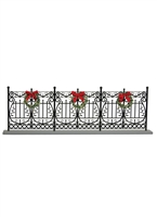 Byers' Choice Caroler - Wrought Iron Fence