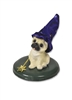 Byers' Choice Caroler -Pug Dog with Gold Wand