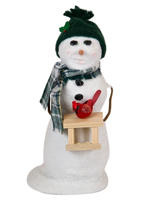 Byers' Choice Caroler - Snowman with Birdfeeder