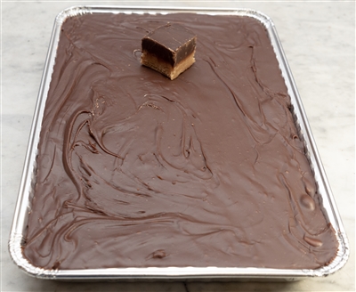 Peanut Butter and Chocolate Layer Fudge 5 LB Tray