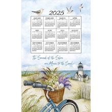 2025 - Kay Dee Calendar Towel Linen Like - Seashore