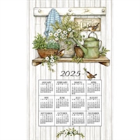 2025 - Kay Dee Calendar Towel Linen Like - Fresh Herbs
