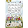 2026 - Kay Dee Calendar Towel Linen Like - Home Floral