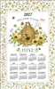 2026 - Kay Dee Calendar Towel Linen Like - Bee Floral