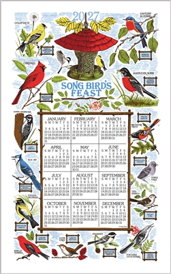 2026 - Kay Dee Calendar Towel Linen Like - Songbird Festival