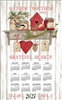 2026 - Kay Dee Calendar Towel Linen Like - Kitchen Sentiments