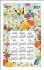 2026 - Kay Dee Calendar Towel Linen Like - Floral Mailbox