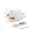 Little Critterz - "Nibbles" White Mouse