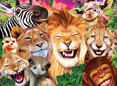 Puzzle - Safari Sillies right fit 200 pieces Kids Puzzle