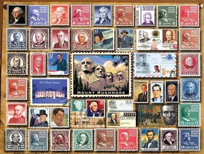 Puzzle - Presidential Stamps