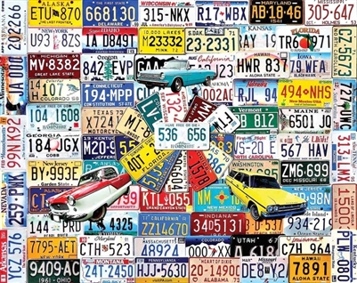 Puzzle - License Plates