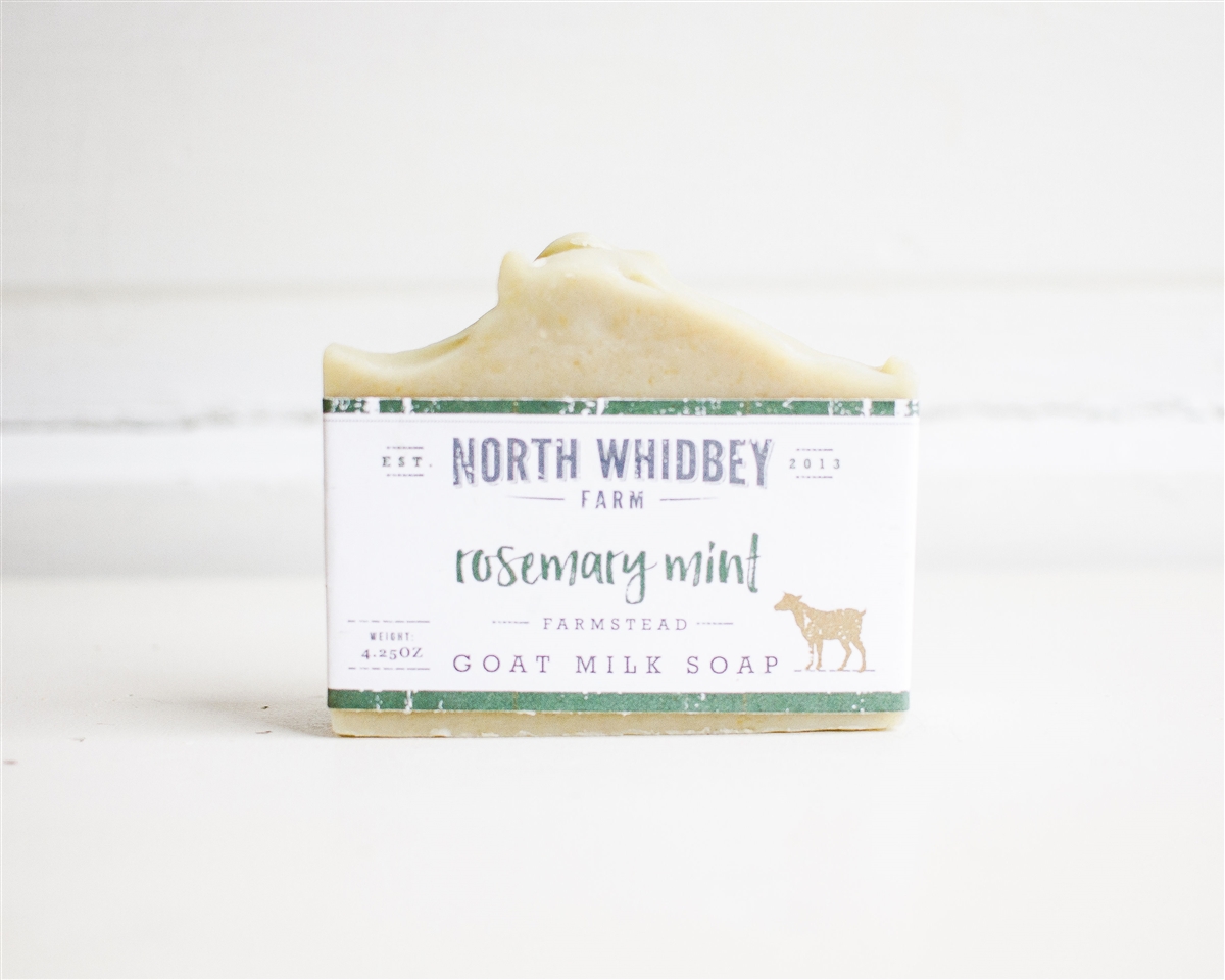 Homemade Rosemary-Mint Goat Milk Soap