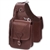 Barefoot Chocolate Leather Saddle Bag with Tooling