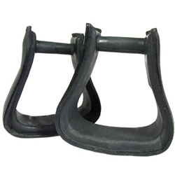 Barefoot Western Leather Covered Stirrups