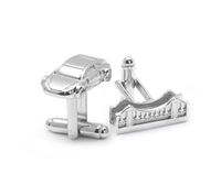 Cufflink Set - Car and Bridge