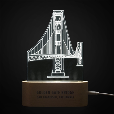 LED Table Lamp - Golden Gate Bridge
