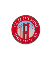 Magnet - Golden Gate Bridge 1937 COLOR PRINTED