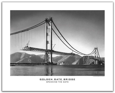 Unframed Poster - Spanning the Golden Gate