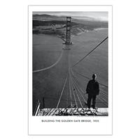 11X17 PRINT - Building the Golden Gate Bridge