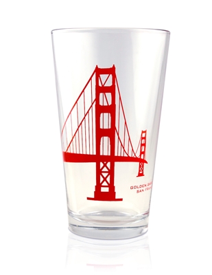 Pint Glass - Golden Gate Bridge