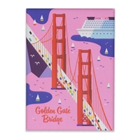 golden gate bridge matte magnet
