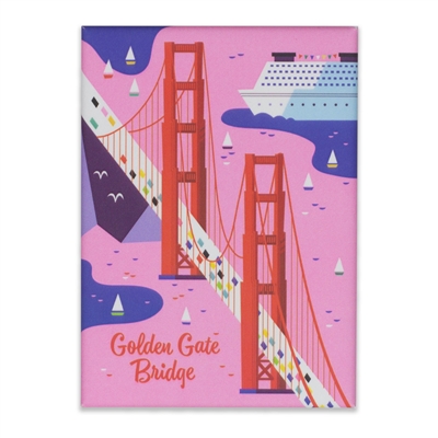 golden gate bridge matte magnet