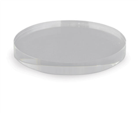 Clear Lucite Round Stand 8"D
