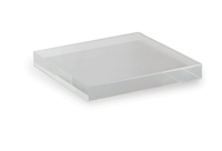 Clear Lucite Square Stand 8"