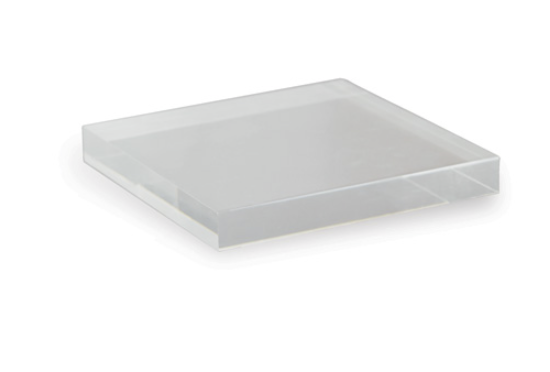 Clear Lucite Square Stand 8"